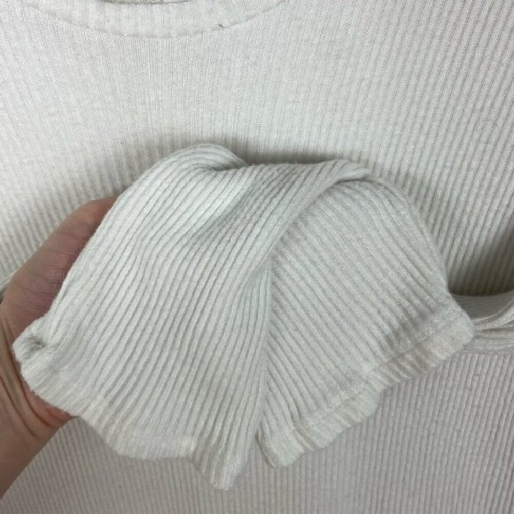 Anthropologie Chrissy Tunic White Velvet Graham Size Medium Long Sleeve Boho M - Picture 6 of 10